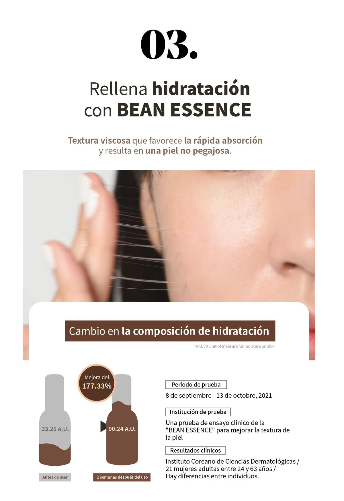 Mixsoon Bean Essence - Esencia Hidratante Coreana para Todo tipo de pieles