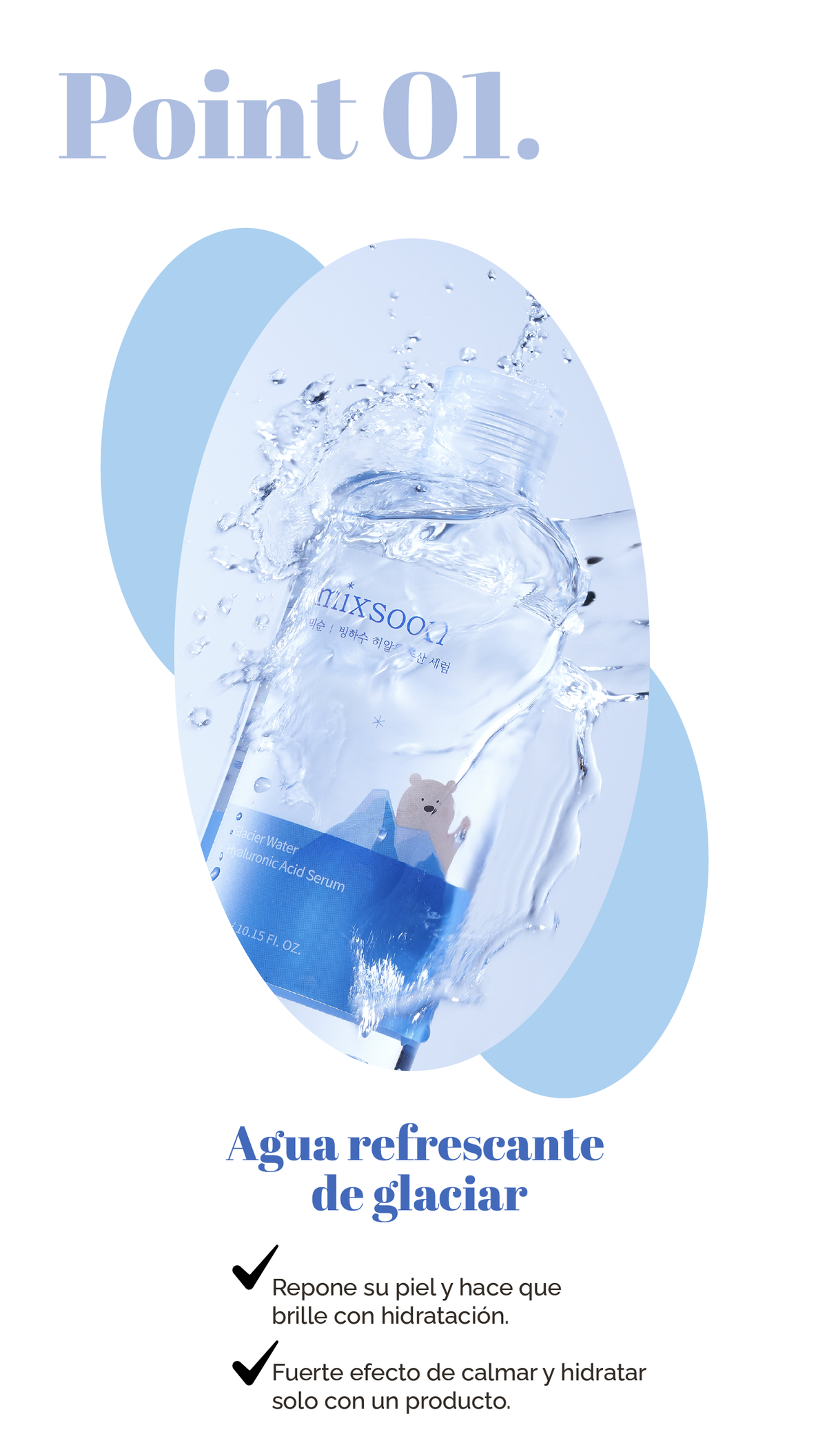 Glacier water hyaluronic serum mixsoon 300ml